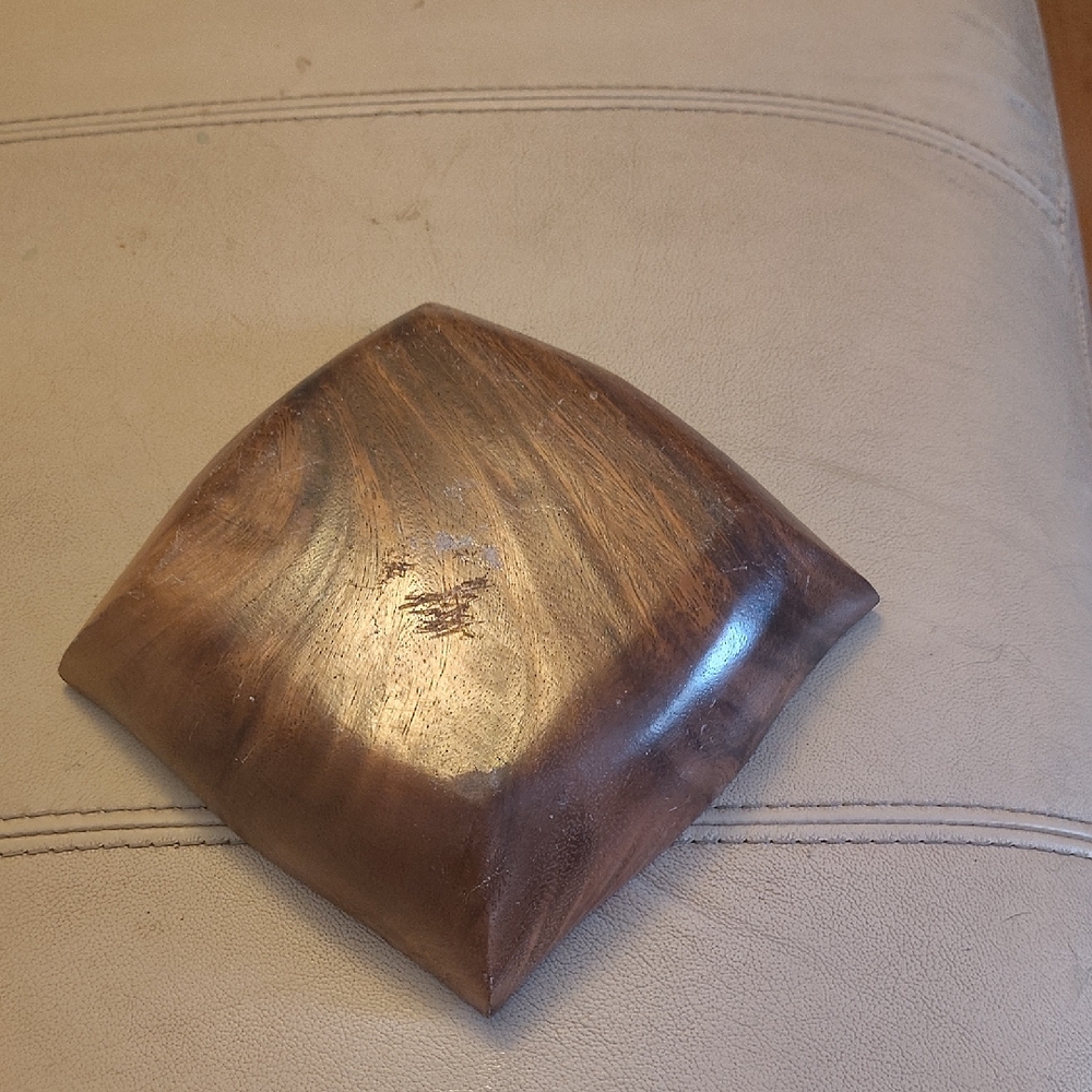Artisan Crafted Brown Wooden Pillow